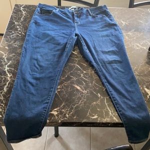 Plus size blue jeans
